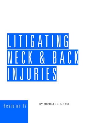 cover image of Litigating Neck and Back Injuries